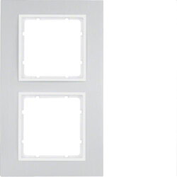 Berker Rahmen M310126914 alu/polarweiss