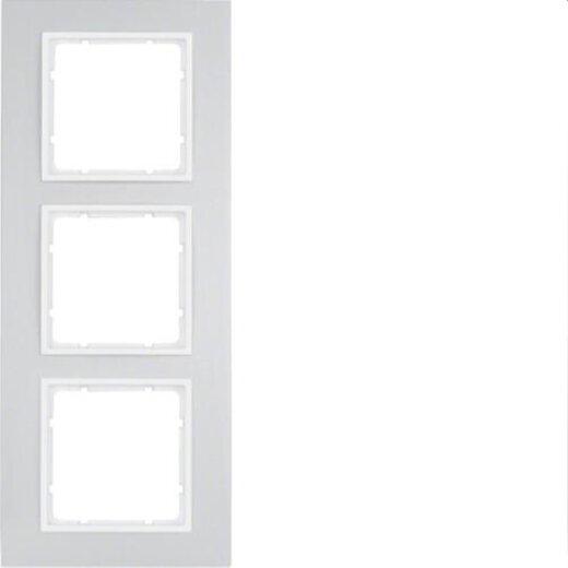 Berker Rahmen M310136914 alu/polarweiss