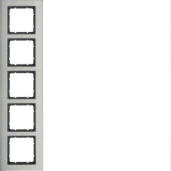 Berker Rahmen M310253606 edelstahl/anthrazit