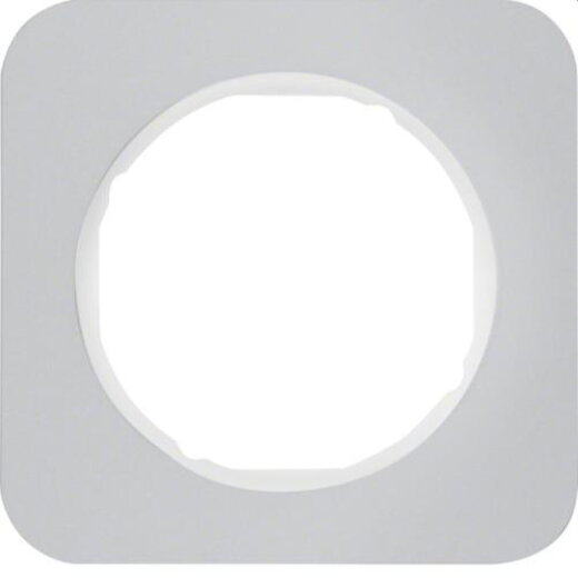 Berker Rahmen M310112174 alu/polarweiss