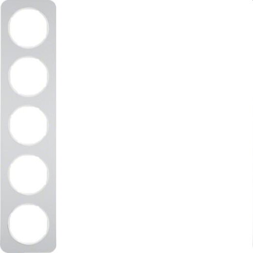 Berker Rahmen M310152174 alu/polarweiss