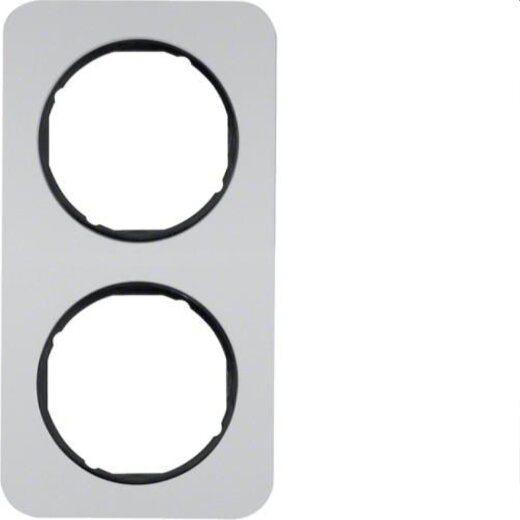 Berker Rahmen M310122184 alu/schwarz