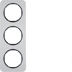 Berker Rahmen M310132184 alu/schwarz