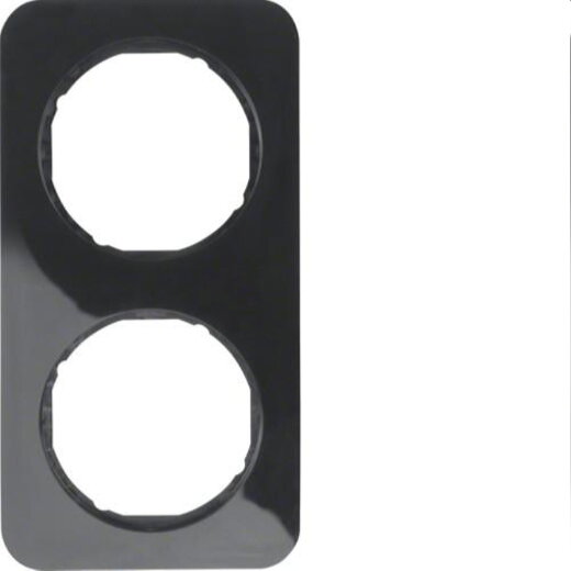 Berker Rahmen M310122145 schwarz glaenzend