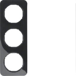 Berker Rahmen M310132145 schwarz glaenzend