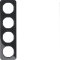 Berker Rahmen M310142145 schwarz glaenzend