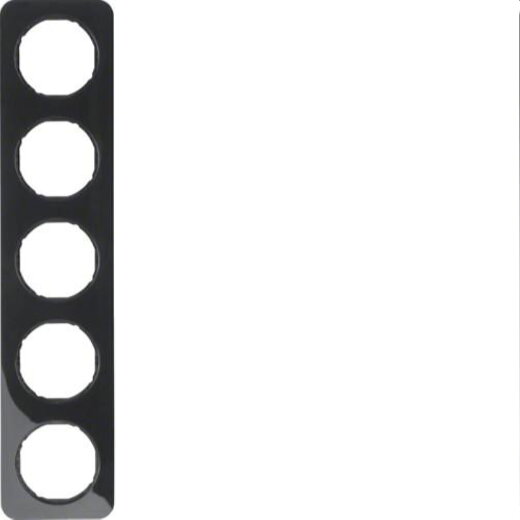 Berker Rahmen M310152145 schwarz glaenzend