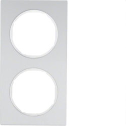 Berker Rahmen M310122274 alu/polarweiss