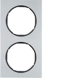 Berker Rahmen M310122284 alu/schwarz