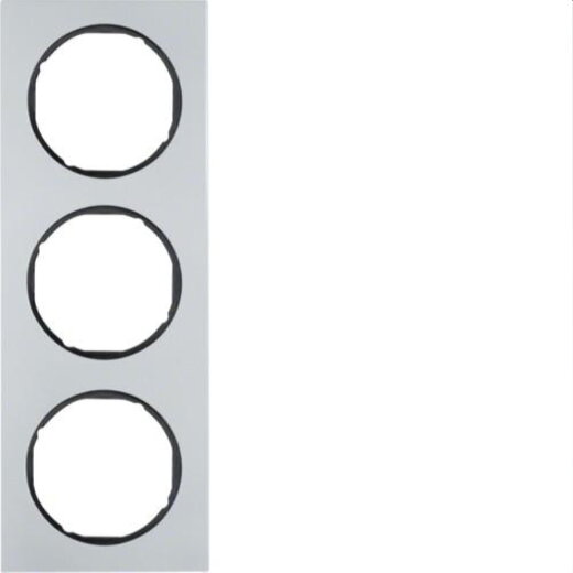 Berker Rahmen M310132284 alu/schwarz