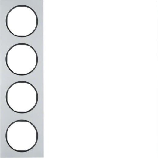 Berker Rahmen M310142284 alu/schwarz