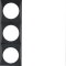 Berker Rahmen M3918192510 3fach schwarz glaenzend