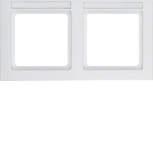 Berker Rahmen M310226099 2fach polarweiss samt