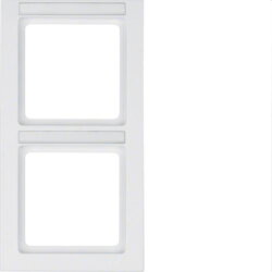 Berker Rahmen M310526099 2fach polarweiss samt