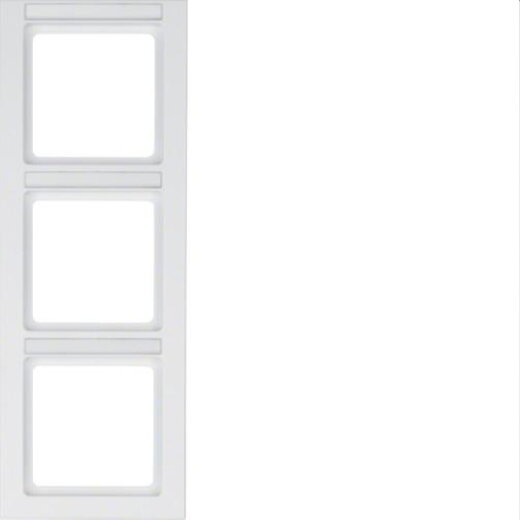 Berker Rahmen M310536099 3fach polarweiss samt