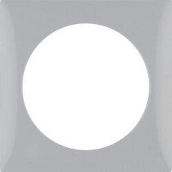 Berker Rahmen M3918272507 1fach grau glaenzend