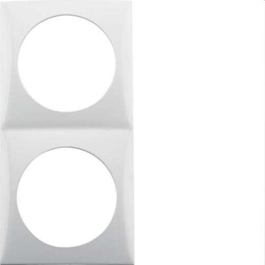 Berker Rahmen M3918262519 2fach polarweiss glaenzend