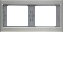 Berker Rahmen M313637004 2fach waager. edelstahl rostfr.