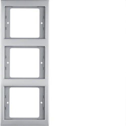 Berker Rahmen M313337004 3fach senkr. edelstahl rostfrei