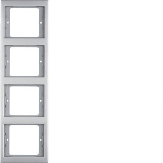 Berker Rahmen M313437004 4fach senkr. edelstahl rostfrei