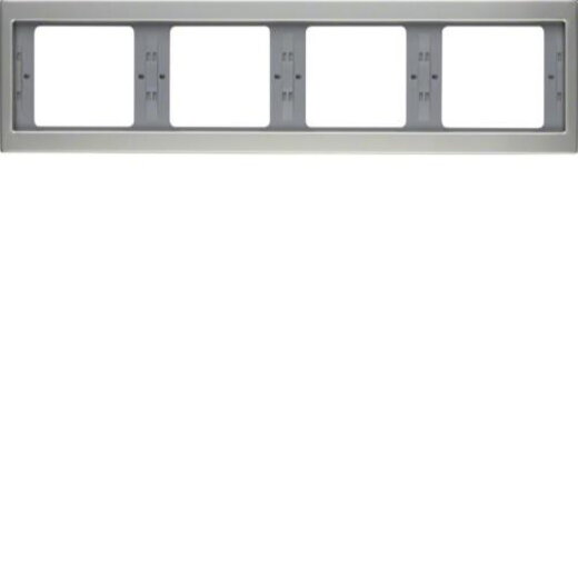 Berker Rahmen M313837004 4fach waager. edelstahl rostfr.