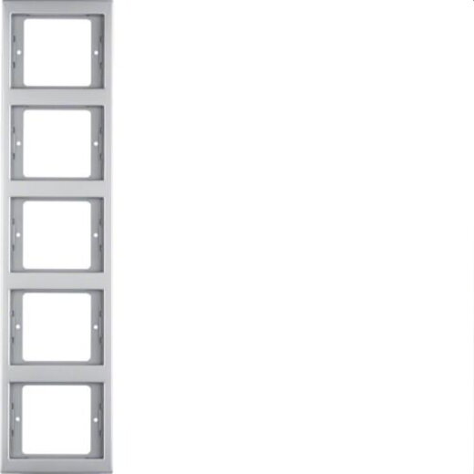 Berker Rahmen M313537004 5fach senkr. edelstahl rostfrei