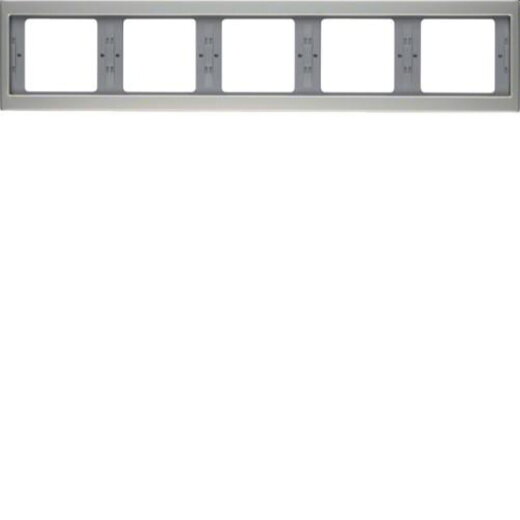 Berker Rahmen M313937004 5fach waager. edelstahl rostfr.