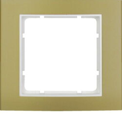 Berker Rahmen M310113046 gold/polarweiss