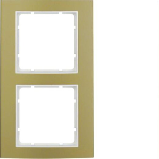 Berker Rahmen M310123046 gold/polarweiss