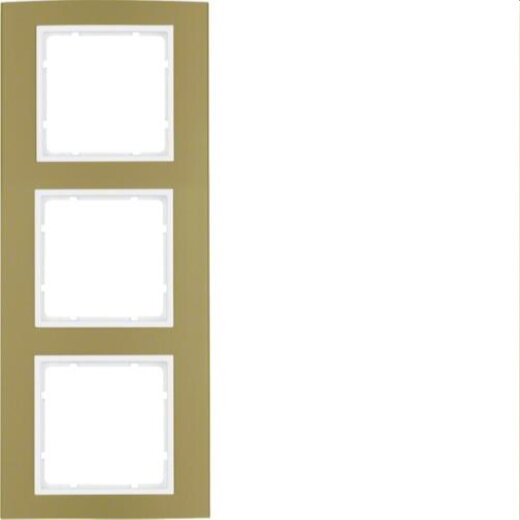 Berker Rahmen M310133046 gold/polarweiss