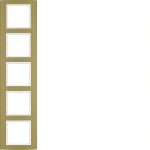 Berker Rahmen M310153046 gold/polarweiss