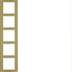 Berker Rahmen M310153046 gold/polarweiss