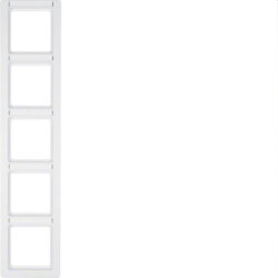 Berker Rahmen M310156019 polarweiss samt