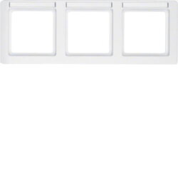 Berker Rahmen M310236019 polarweiss samt