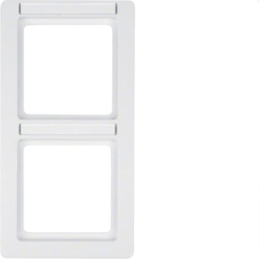 Berker Rahmen M310126019 polarweiss samt