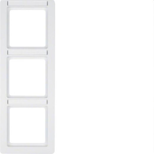 Berker Rahmen M310136019 polarweiss samt