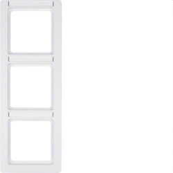 Berker Rahmen M310136019 polarweiss samt