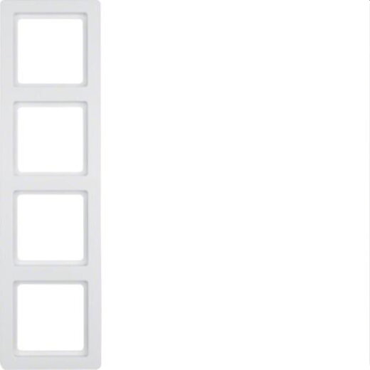 Berker Rahmen M310146089 polarweiss samt