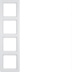 Berker Rahmen M310146089 polarweiss samt