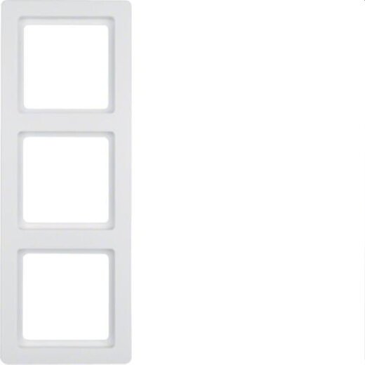 Berker Rahmen M310136089 polarweiss samt