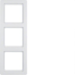 Berker Rahmen M310136089 polarweiss samt