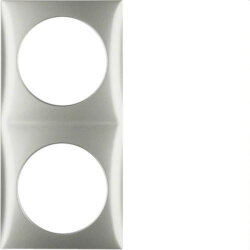 Berker Rahmen M3918262524 2fach edelstahl lackiert