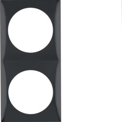 Berker Rahmen M3918262510 2fach schwarz glaenzend