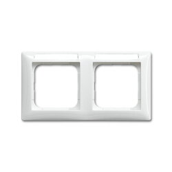 Busch-Jaeger 1732 NS-914 2fach mit Beschriftung Rahmen