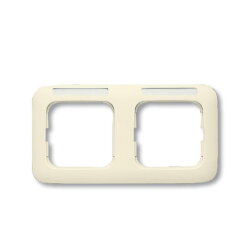 Busch-Jaeger 1732 NS-212 2fach waagerecht Reflex-SI Rahmen