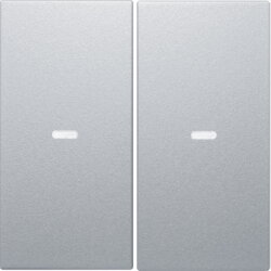 Berker Tast-Abdeckung S.x 2fach alu 80960383