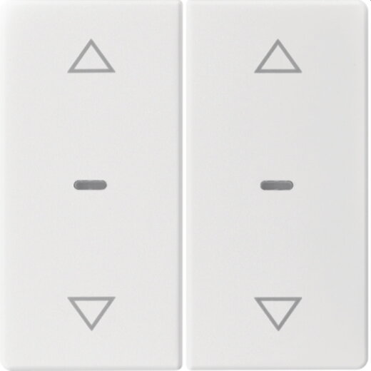 Berker Abdeckung f. Tastensen.-Modul 2fach Q.x polarweiss 80961329