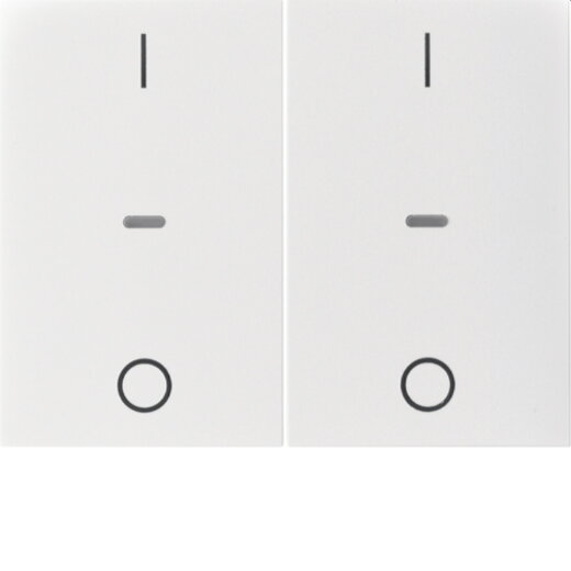 Berker Abdeckung f. Tastensen.-Modul 2fach K.x polarweiss 80962379