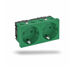 OBO Steckdose STD-D0 MZGN2 0° 2fach minzgrün