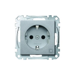 Merten Steckdose SCHUKO MEG2351-0460 Trockner aluminium